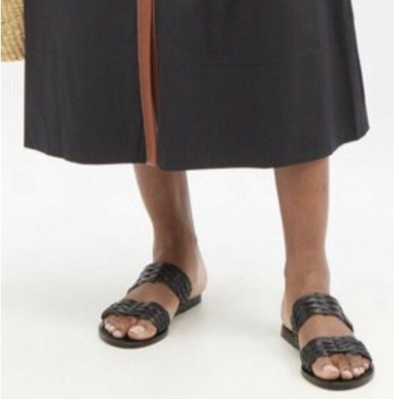 ANCIENT GREEK SANDALS Melia Meliva Woven Brown‎ Toe Slip On Leather 39 - Picture 10 of 10